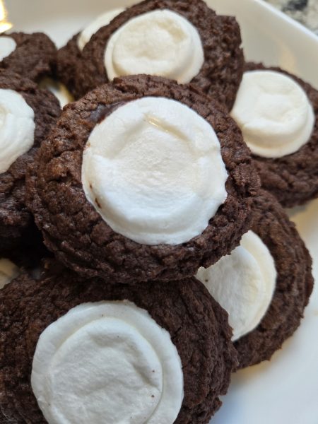 A pile of Hot Chocolate Cookies